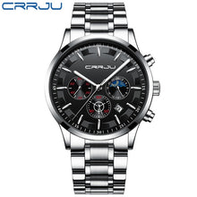 Load image into Gallery viewer, CRRJU Watch  Men Fashion Waterproof Watches