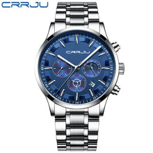 Load image into Gallery viewer, CRRJU Watch  Men Fashion Waterproof Watches