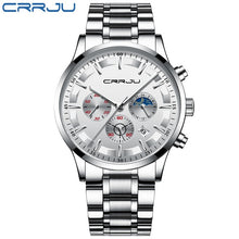Load image into Gallery viewer, CRRJU Watch  Men Fashion Waterproof Watches