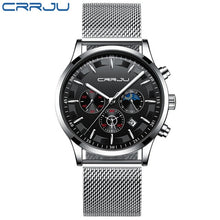 Load image into Gallery viewer, CRRJU Watch  Men Fashion Waterproof Watches