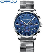 Load image into Gallery viewer, CRRJU Watch  Men Fashion Waterproof Watches
