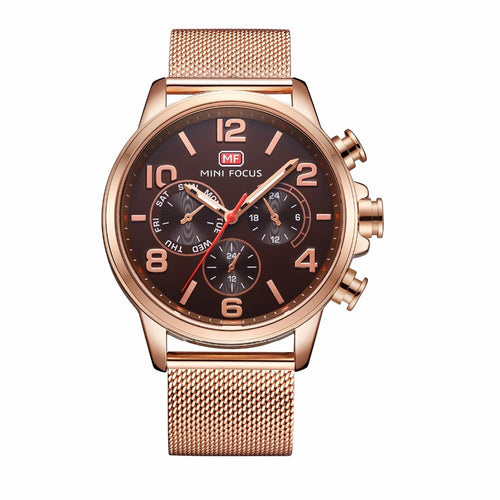 MINIFOCUS 2019 Casual Fashion Quartz Waterproof Casual Men's Watch