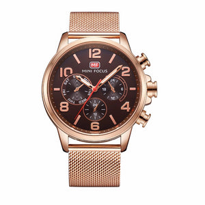MINIFOCUS 2019 Casual Fashion Quartz Waterproof Casual Men's Watch