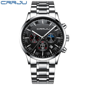 CRRJU Watch  Men Fashion Waterproof Watches