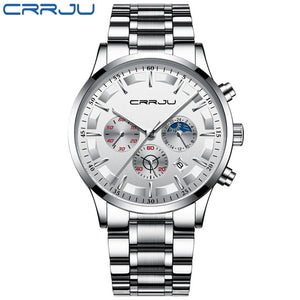 CRRJU Watch  Men Fashion Waterproof Watches