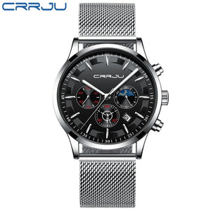 CRRJU Watch  Men Fashion Waterproof Watches