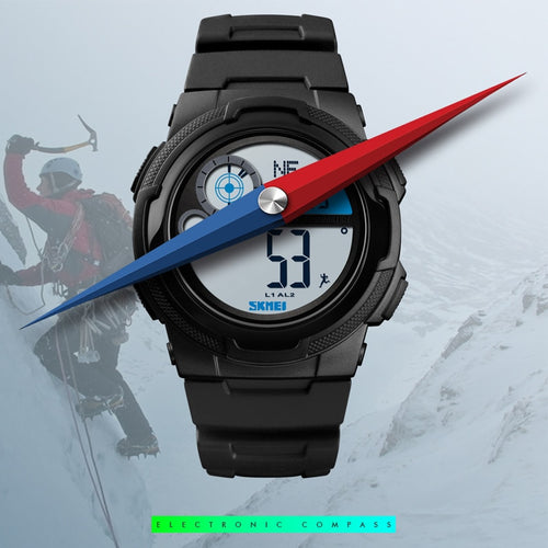 Men's Watch Digital Sport Bracelet Luxury Brand SKMEI Watches Calorie Pedometer Compass Electronic Wrist Watch Men Clock Reloj